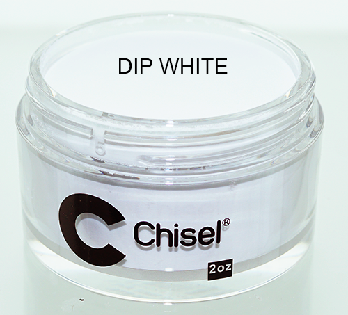 Chisel 2in1 Acrylic/Dipping Powder 2oz, Pink & White Collection, DIPPING WHITE (Pk: 144pcs/case)