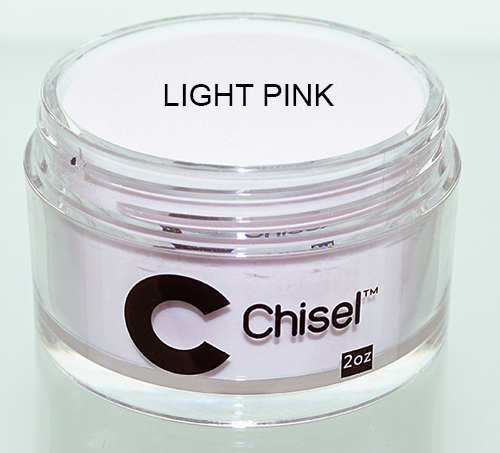 Chisel 2in1 Acrylic/Dipping Powder 2oz, Pink & White Collection, LIGHT PINK (PK: 144pcs/case)