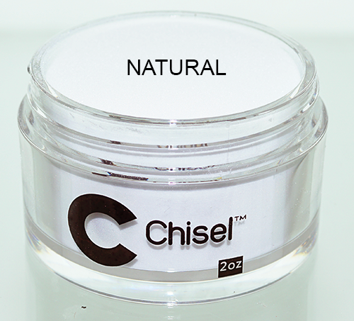 Chisel 2in1 Acrylic/Dipping Powder 2oz, Pink & White Collection, NATURAL (Pk: 144pcs/case)