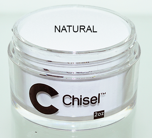 Chisel 2in1 Acrylic/Dipping Powder, Pink & White Collection, NATURAL, 2oz BB KK1220
