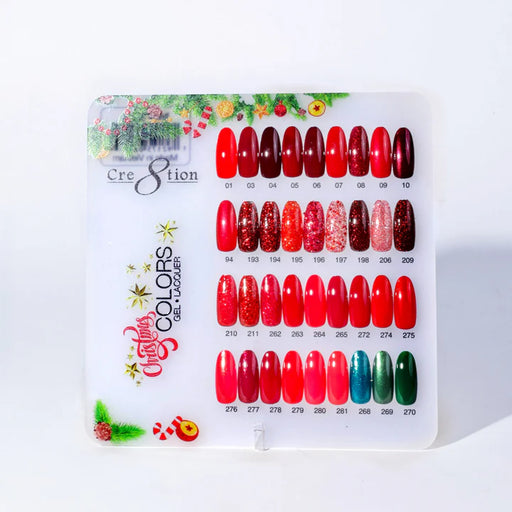 Cre8tion Counter Display Color Chart - Christmas Collection, 36 colors