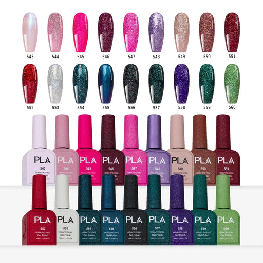 PLA City Lights GEL 18ml Collection, Set of 18 Colors (#543 - #560)