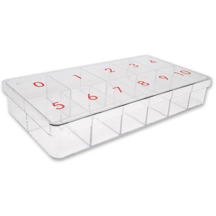 Tips Box, Clear, 26055 (Packing: 100 pcs/case)