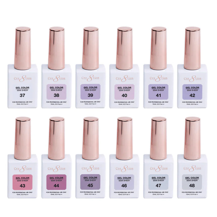 Cre8tion Kit (72 Colors) - HEMA Free SEMI-SHEER 0.5oz (HEMA Free)