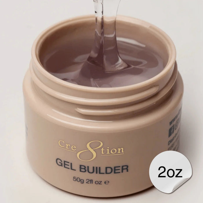 Cre8tion Overlay/Structure - Builder Gel In Jar 2oz, CLEAR (Pk: 90 pcs/case)