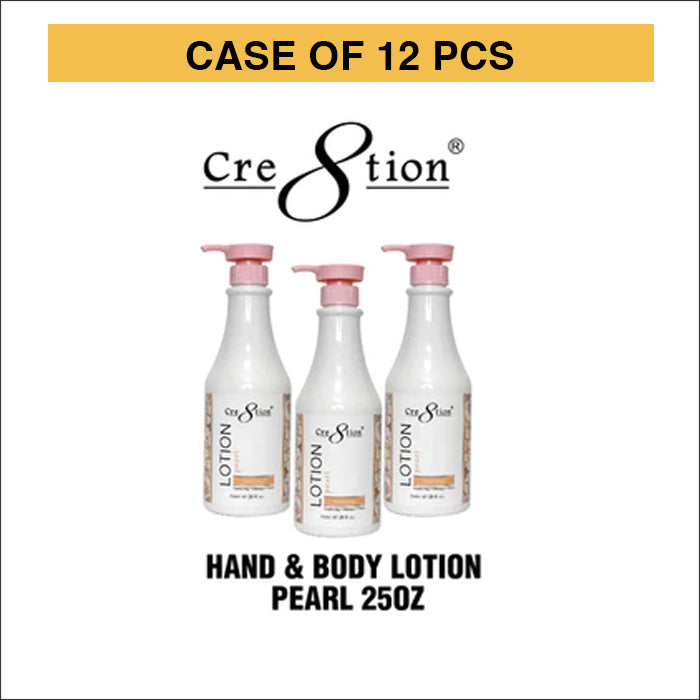 Cre8tion Hand & Body Lotion Pearl, 750ml (25oz), CASE, 12 pcs/case, 19472