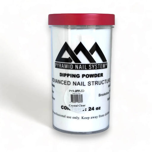Pyramid 2in1 Acrylic/Dipping Powder, Pink & White Collection, CRYSTAL CLEAR, 24oz OK1110LK
