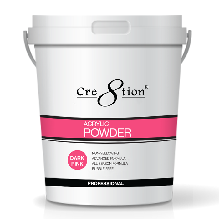 Cre8tion Acrylic Powder, Dark Pink, 25 lbs, 01446