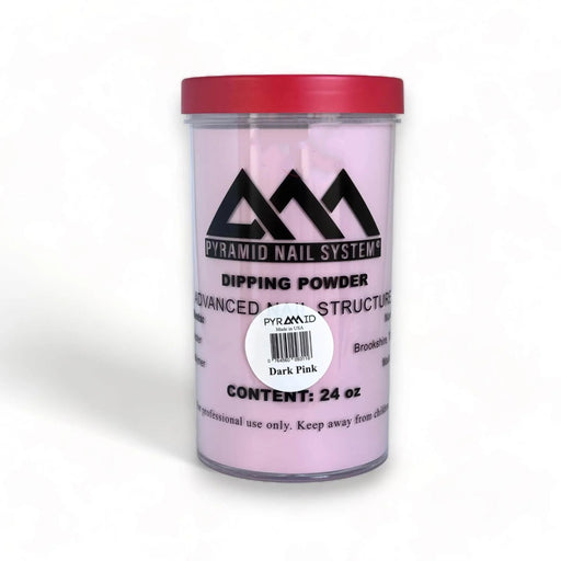 Pyramid 2in1 Acrylic/Dipping Powder, Pink & White Collection, DARK PINK, 24oz OK1110LK