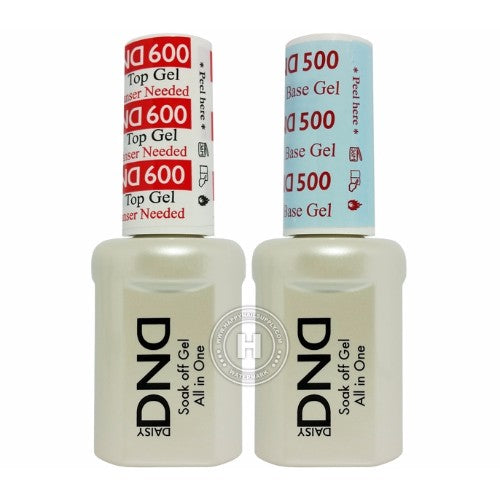 DND Base 500 & No Wipe Top NON-CLEANSING 600, 0.5oz (Packing: 60 pairs/case)