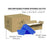 Cre8tion Disposable Mini Pumice Sponge, BLUE, MASTER CASE (Packing: 400 pcs/Inner Case, 4 Inner Cases / Master Case)