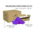 Cre8tion Disposable Mini Pumice Sponge, PURPLE, MASTER CASE (Packing: 400 pcs/Inner Case, 4 Inner Cases / Master Case)