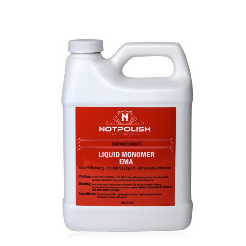 Not Polish Liquid Monomer - Low Odor (Odour) (EMA) Refill, 32oz