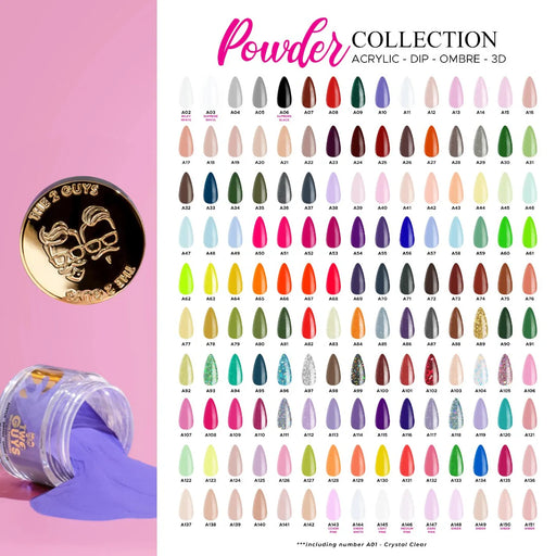 Two Guys Acrylic/Dipping Powder 2oz (151 Colors) Collection 000