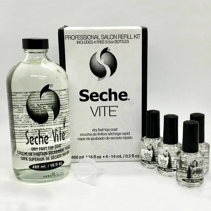Seche Vite Professional KIT, Base Coat, 16oz (Pk: 12 sets/case)