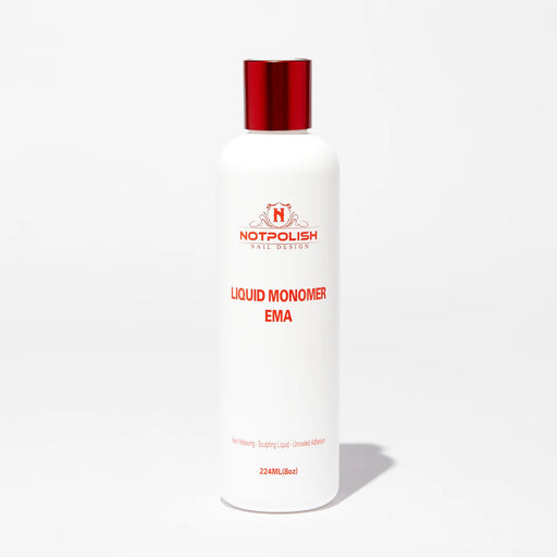 NotPolish Liquid Monomer - Low Odor (Odour) (EMA), 8oz, RED (Pk: 30 pcs/box)