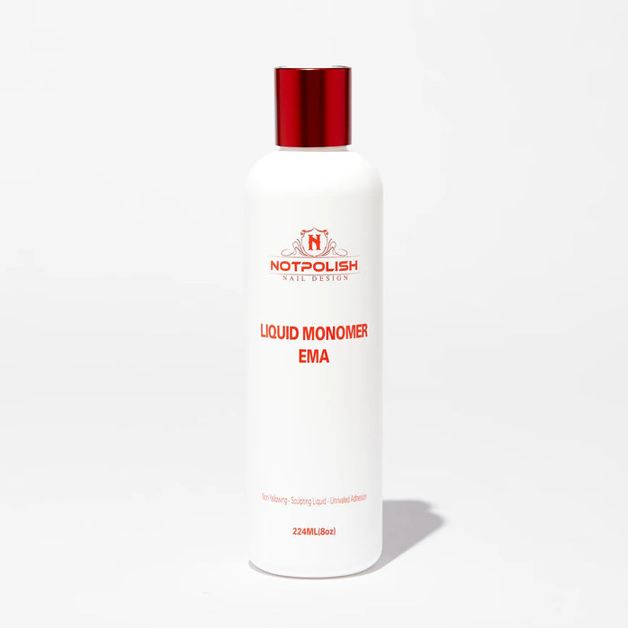 NotPolish Liquid Monomer - Low Odor (Odour) (EMA), 8oz, RED (Pk: 30 pcs/box)