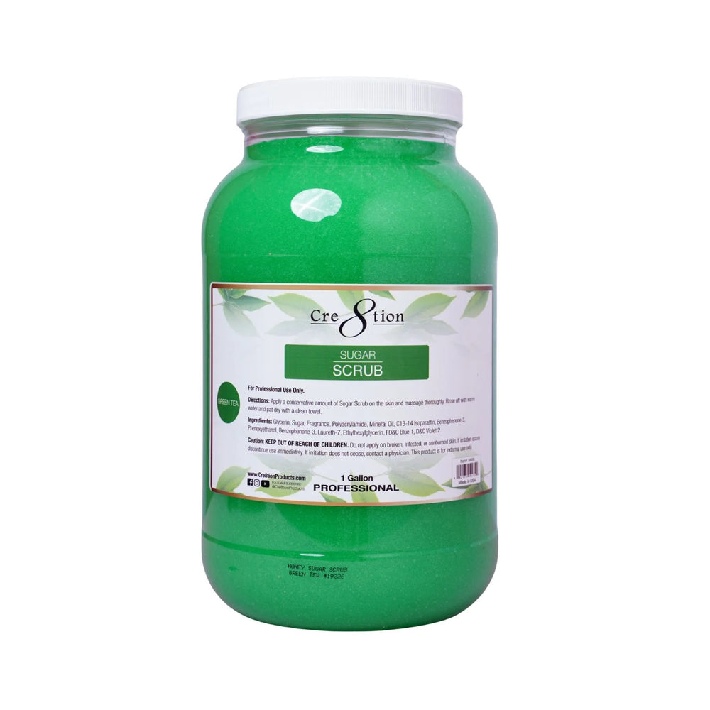 Cre8tion Honey Sugar Scrub 1 Gallon, Green Tea