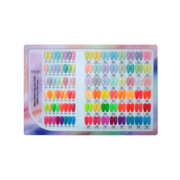 Hang 4in1 Premium Macaron - Counter Display Color chart
