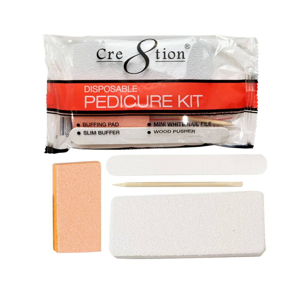 Cre8tion Disposable Pedicure Kit D, CASE (Pk: 200 kits/case, 72 cases/pallet)