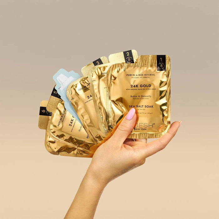 Voesh Pedi In A Box Imperial 6 Steps - 24K Gold