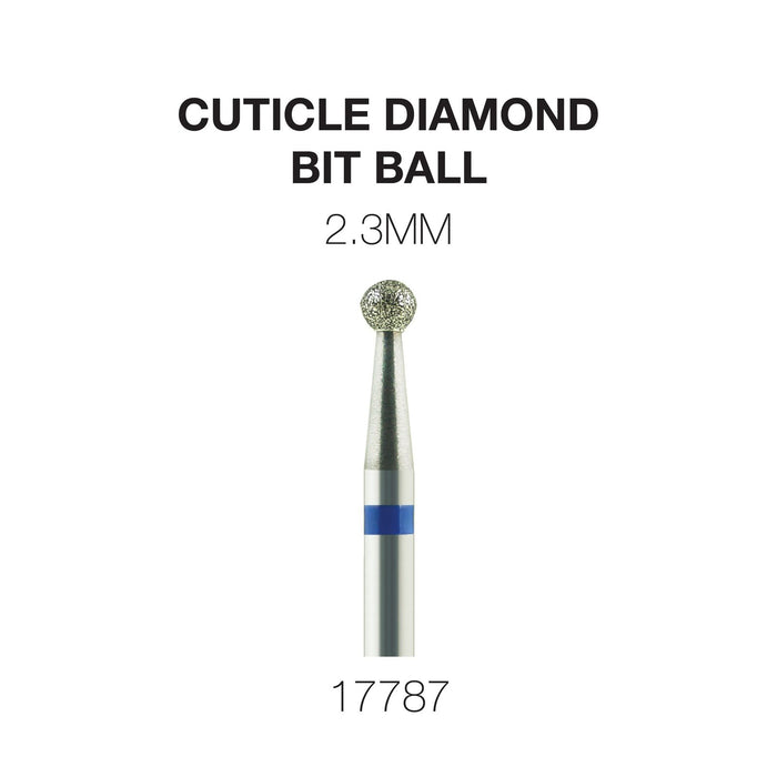 Cre8tion Cuticle Diamond Bit Ball 2.3 mm (Pk: 25 pcs/box)