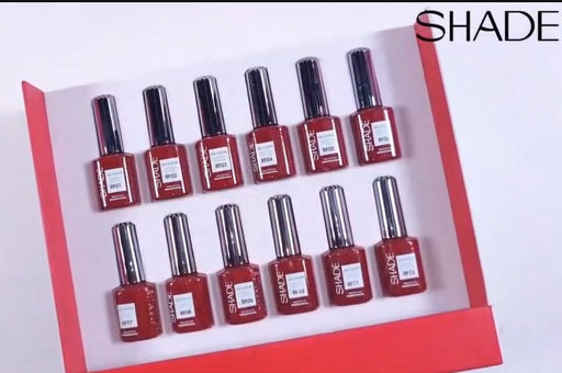 SHADE Gel 0.5oz Full Kit (18 Colors) - Reflective Red Flame Collection