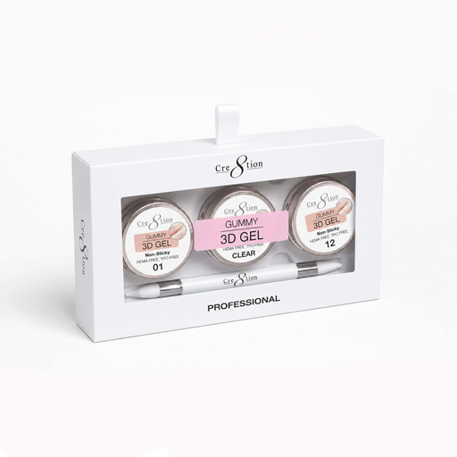 Cre8tion Gummy - 3D Gel, Set Box (HEMA & TPO Free)