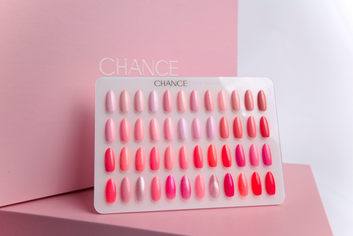 Chance Counter Display Color Chart - Pink Iconic Kit (48 Colors)