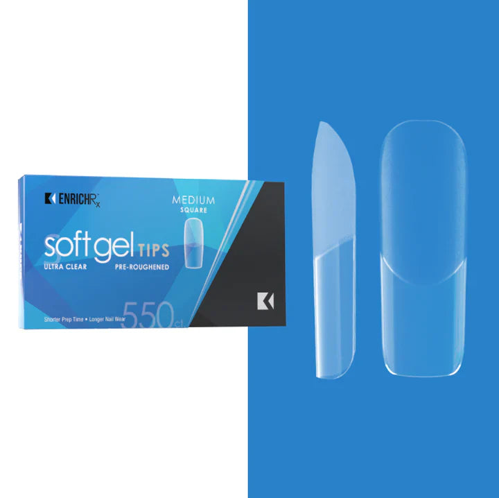 Kupa EnrichRx Soft Gel Tips - Square Medium 550 Count