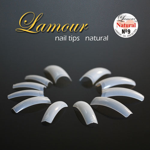Lamour Natural Tips, BIG BAG (Pk: 50 tips/bag, 100 bags/BIGBAG) 000