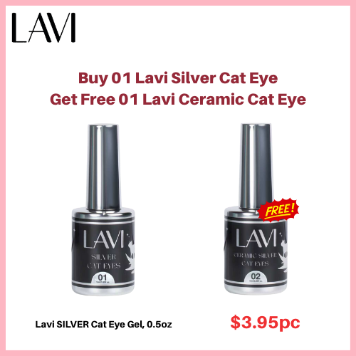 Buy 01 Lavi Silver Cat Eye, 0.5oz Get Free 01 Lavi Ceramic Cat Eye 0.5oz
