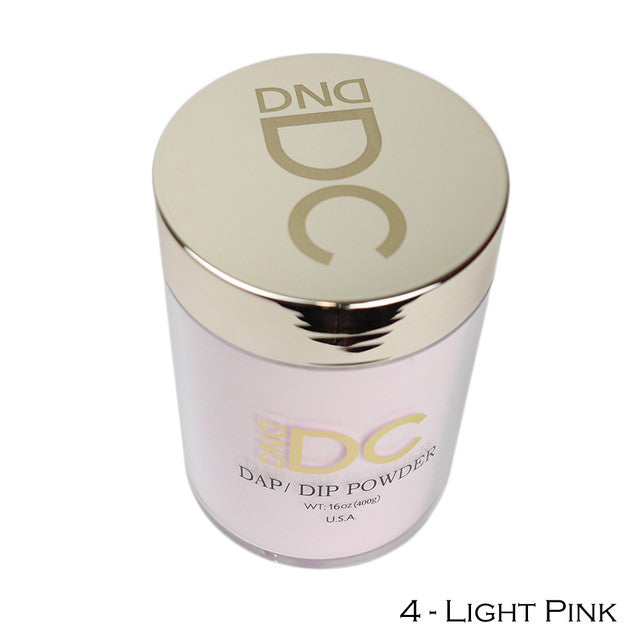 DC 16oz Dipping Powder, PINK & WHITE, LIGHT PINK, DC4 (PK: 22 jars/case)
