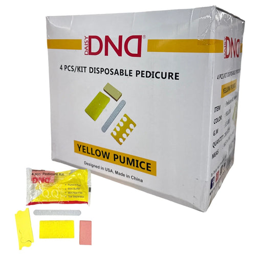 DND Disposable Pedicure Kit, YELLOW ( Pk: 200 Kits/Case)