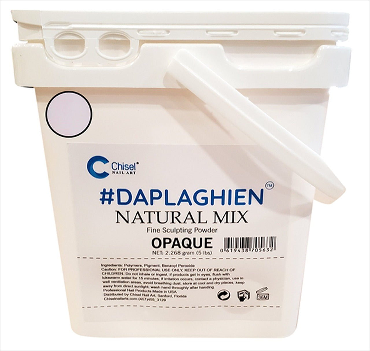 Chisel POWDER (Dap La Ghien) 5lbs, PINK & WHITE Collection, NATURAL MIX (Pk: 4pcs/case)
