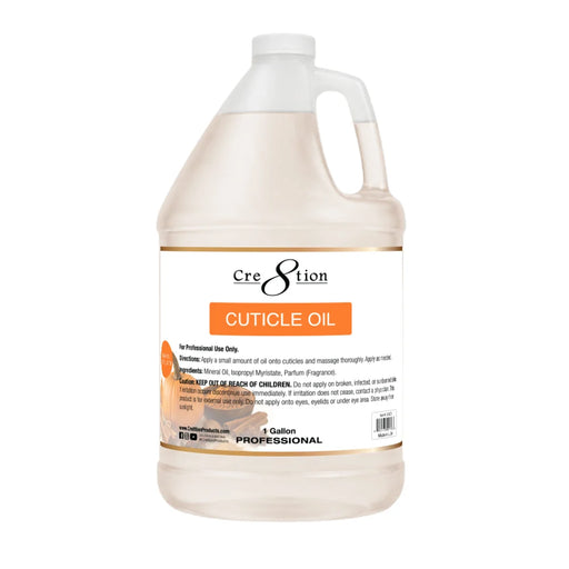 Cre8tion Cuticle Oil 1 Gallon - Pumpkin Spice Latte (Pk: 4 gl/case)