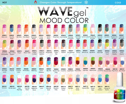 WAVEGEL Gel Polish 0.5oz, MOOD Change Collection 000