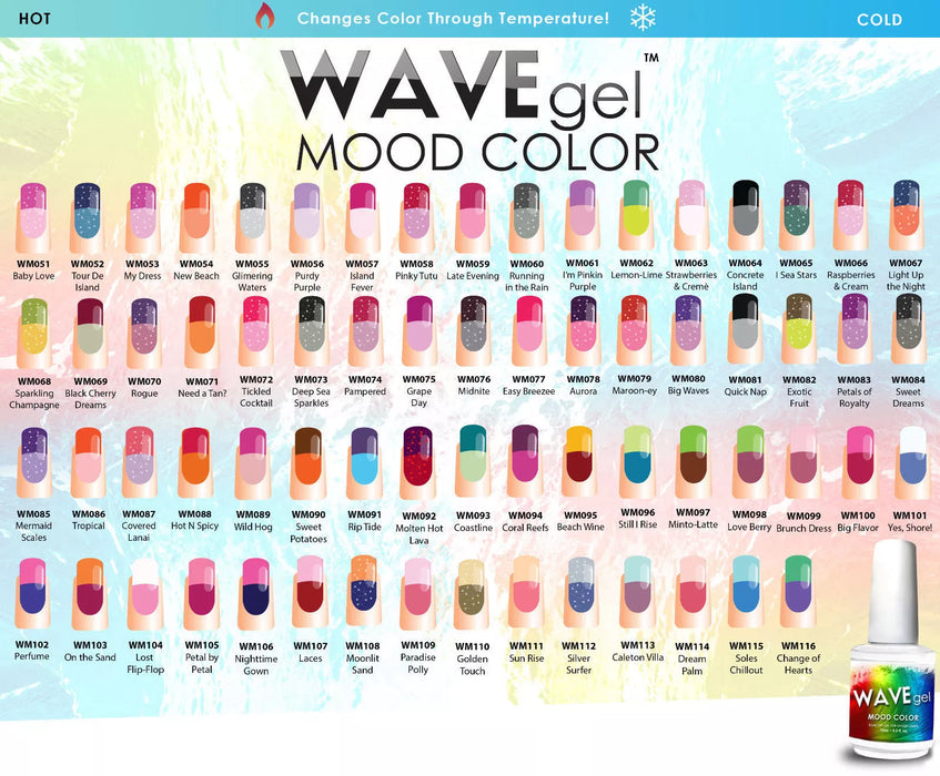 WAVEGEL Gel Polish 0.5oz, MOOD Change Collection 000