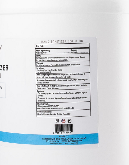 Simply Hand Sanitizer SOLUTION, 1Gal OK0418VD