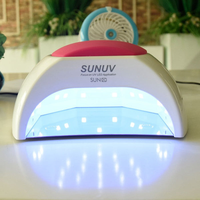 SUNUV SUN2, UV/LED Nail Lamp With 4 Timer Setting, 48W
