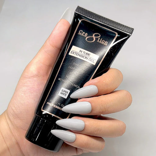 Cre8tion In Tube Extension Gel 2oz, SUPER WHITE