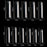 Cre8tion Special Shape - Clear Long Natural Curve 16 (Pk: 550 pcs/box, 100 boxes/case)