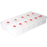 Cre8tion Empty 550 pc Plastic Tips Box, Cloudy (Pk: 100 pcs/case)