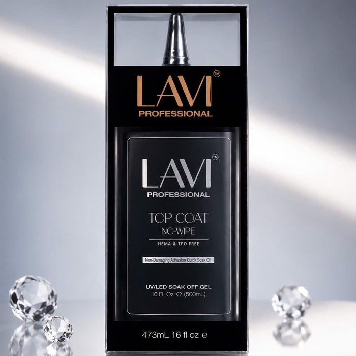 LAVI Top Coat No-Wipe, 16oz (HEMA & TPO Free)