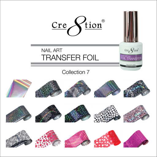 Cre8tion Nail Art Transfer Foil, Collection 07, 1101-0997 OK0225VD