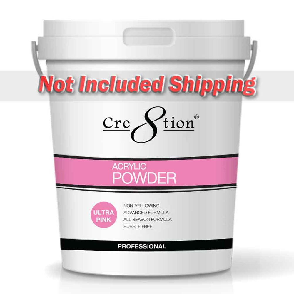 Cre8tion Acrylic Powder, Ultra Pink, 25 lbs, 01445