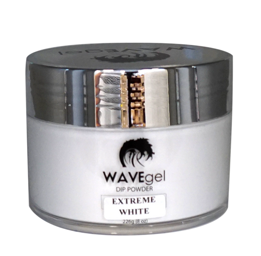 Wave Gel Acrylic/Dipping Powder, Pink & White Collection, EXTREME WHITE, 8oz