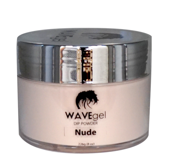 Wave Gel Acrylic/Dipping Powder, Pink & White Collection, NUDE, 8oz