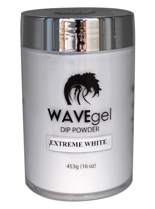 Wave Gel Acrylic/Dipping Powder, Pink & White Collection, EXTREME WHITE, 16oz