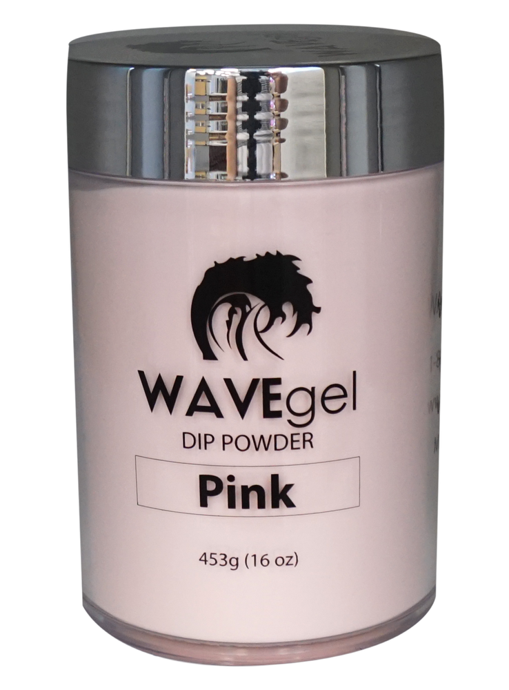 Wave Gel Acrylic/Dipping Powder, Pink & White Collection, PINK (WARM PINK), 16oz